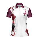 Putt Now Wine Later Elegant Leopard Pattern Golf Short Sleeve Women Polo Shirt, Golf Shirt For Ladies