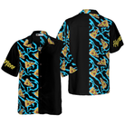 Pizza On Blue Zebra Print Hawaiian Shirt