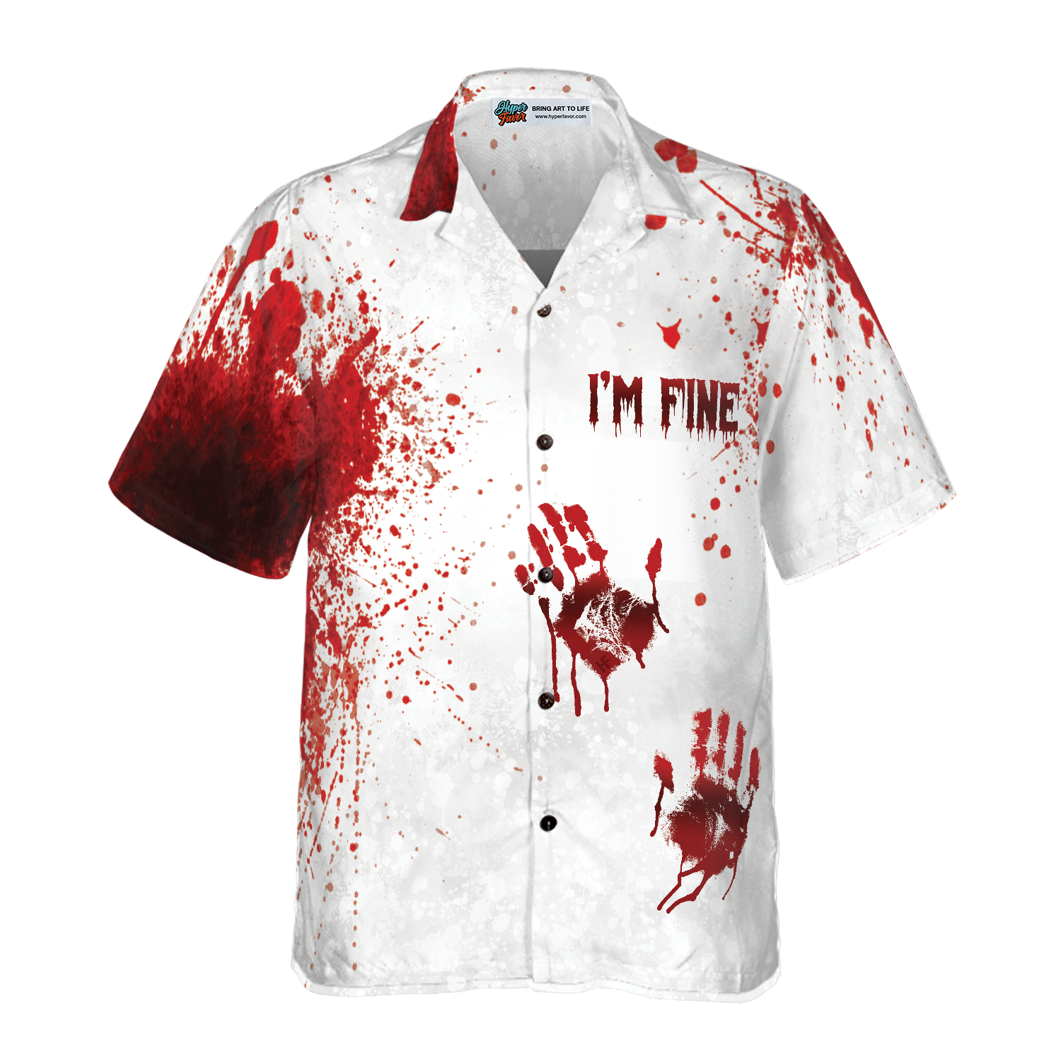 Halloween Blood Splatter Hawaiian Shirt