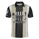 Elegant Men Golfer Evolution Golf Polo Shirt, Unique Golf Shirt For Men