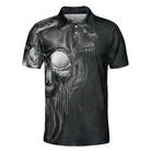 Golf Shut Up Polo Shirt, Scary Skull Golf Shirt Design For Men, Best Halloween Golf Gift For Golfers