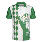 I Play Golf And I Forget Things Funny Golf Polo Shirt, White And Green Golf Shirt For Men
