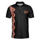 Native Blood Runs Through My Vein Men Polo Shirt, Cherokee Pattern Shirt For Male, Gift For American Lovers