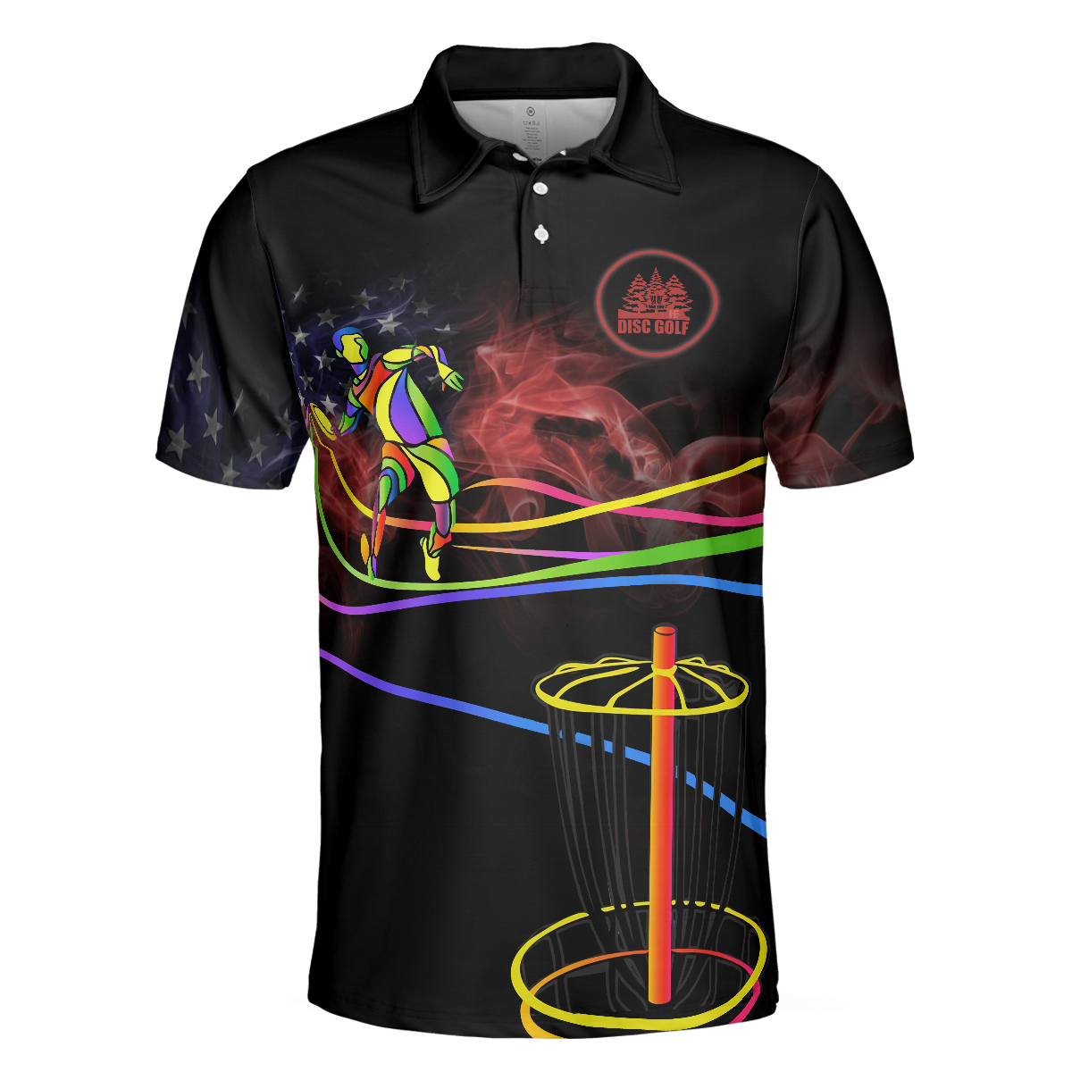 Disc Golf Is My Life V1 Polo Shirt, Colorful Disc Golf Shirt Design For Male, Best Disc Golf Attire