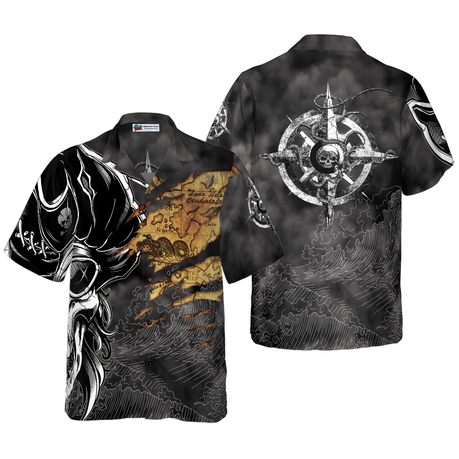 Pirates Skull Hawaiian Shirt