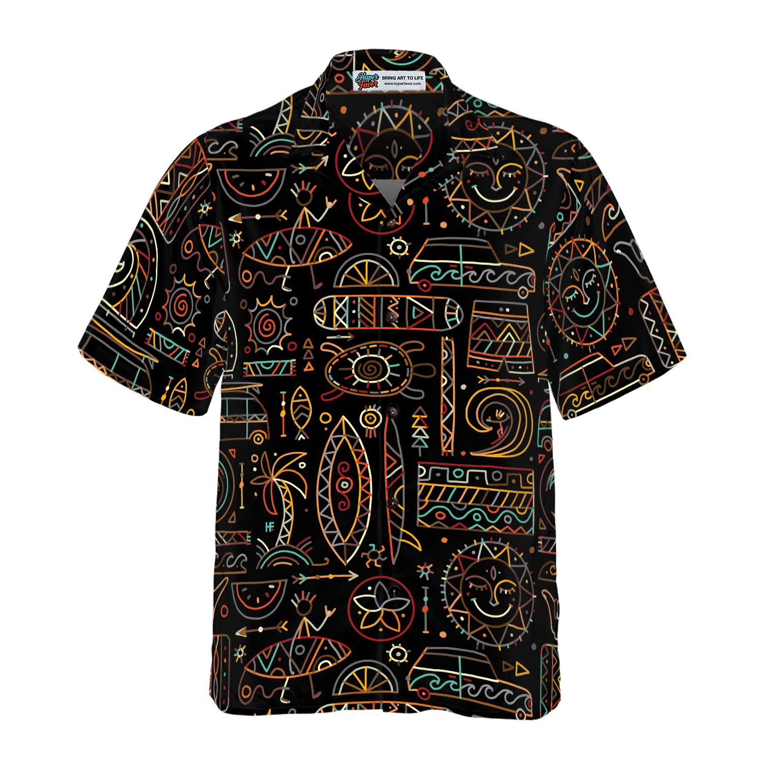Surfing Seamless Pattern Hawaiian Shirt
