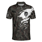 Coolest Golfing Grandpa Camouflage Pattern Golf Polo Shirt