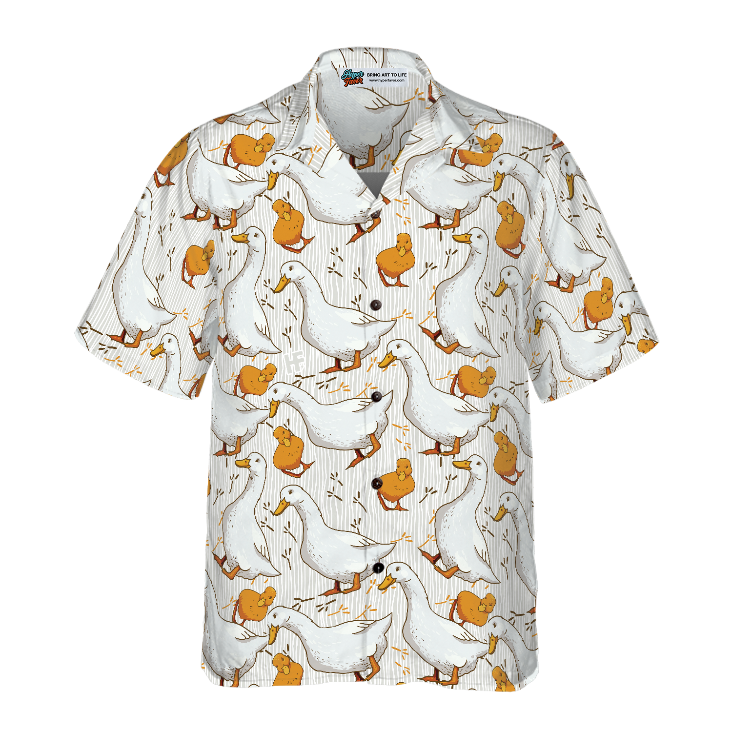 Cartoon Duck Shirt For Men Hawaiian Shirt