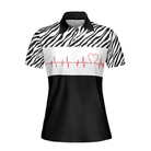 My Heart Beats For Golf Short Sleeve Women Polo Shirt