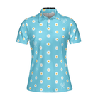 Daisy Tennis Shirt Short Sleeve Women Polo Shirt