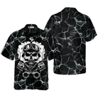 Skull Biker Motocycle Hawaiian Shirt, Motorcycle Shirts For Men And Women