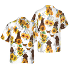 Poodle Lover With Sunflower Hawaiian Shirt