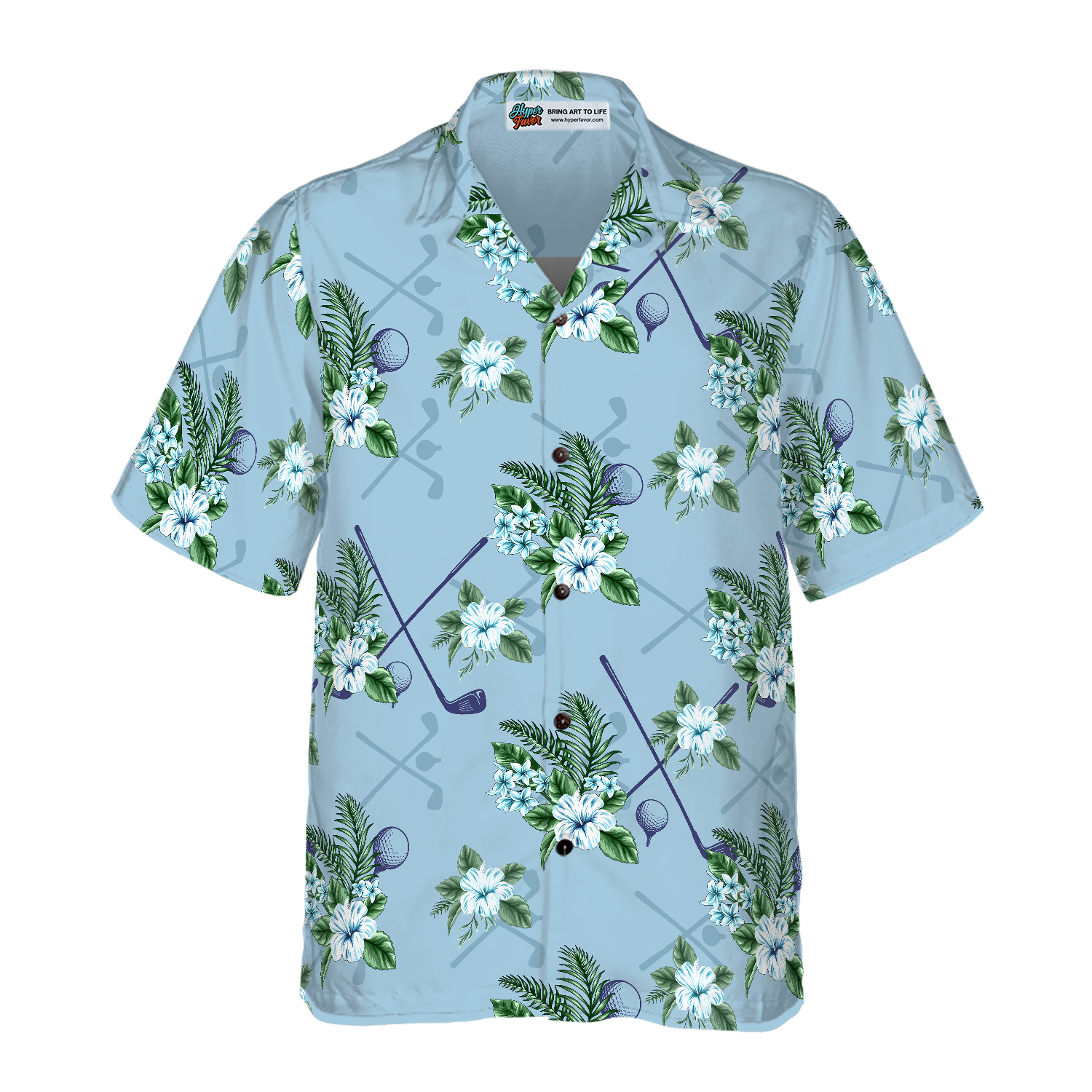 Tropical Golf 5 Hawaiian Shirt - Hyperfavor