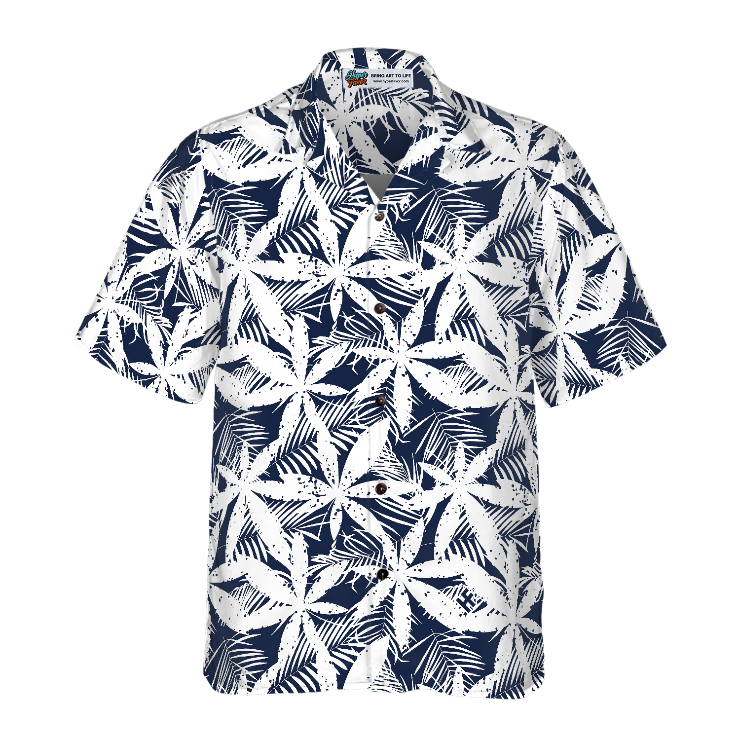 Tropical Palm Tree Cannabis Marijuana Hawaiian Shirt