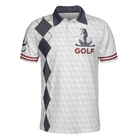 Life Is Short Swing Hard Golf Polo Shirt, Grey Argyle Polo Shirt For Golfers, Basic Golf Shirt Design