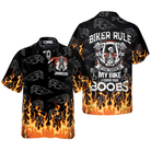 Biker Rule Motocycle Custom Hawaiian Shirt For Men And Women, Motorcycle Shirt For Bikers