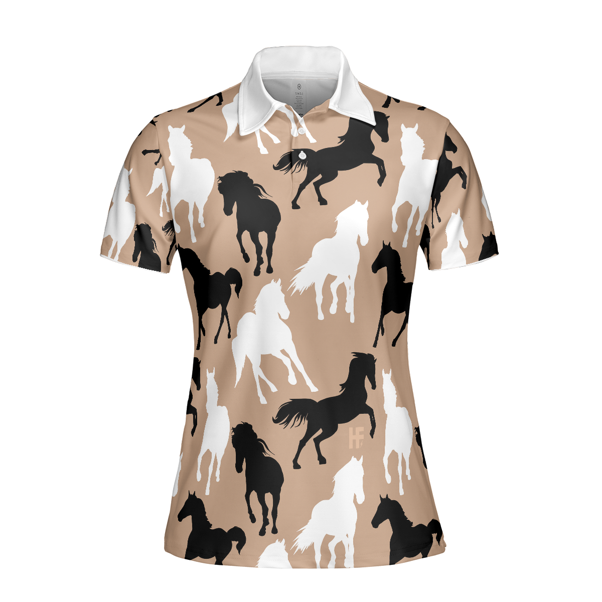 Horses Lover Shirt For Women Short Sleeve Women Polo Shirt