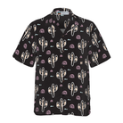 Cactus Plant Black Pattern Hawaiian Shirt