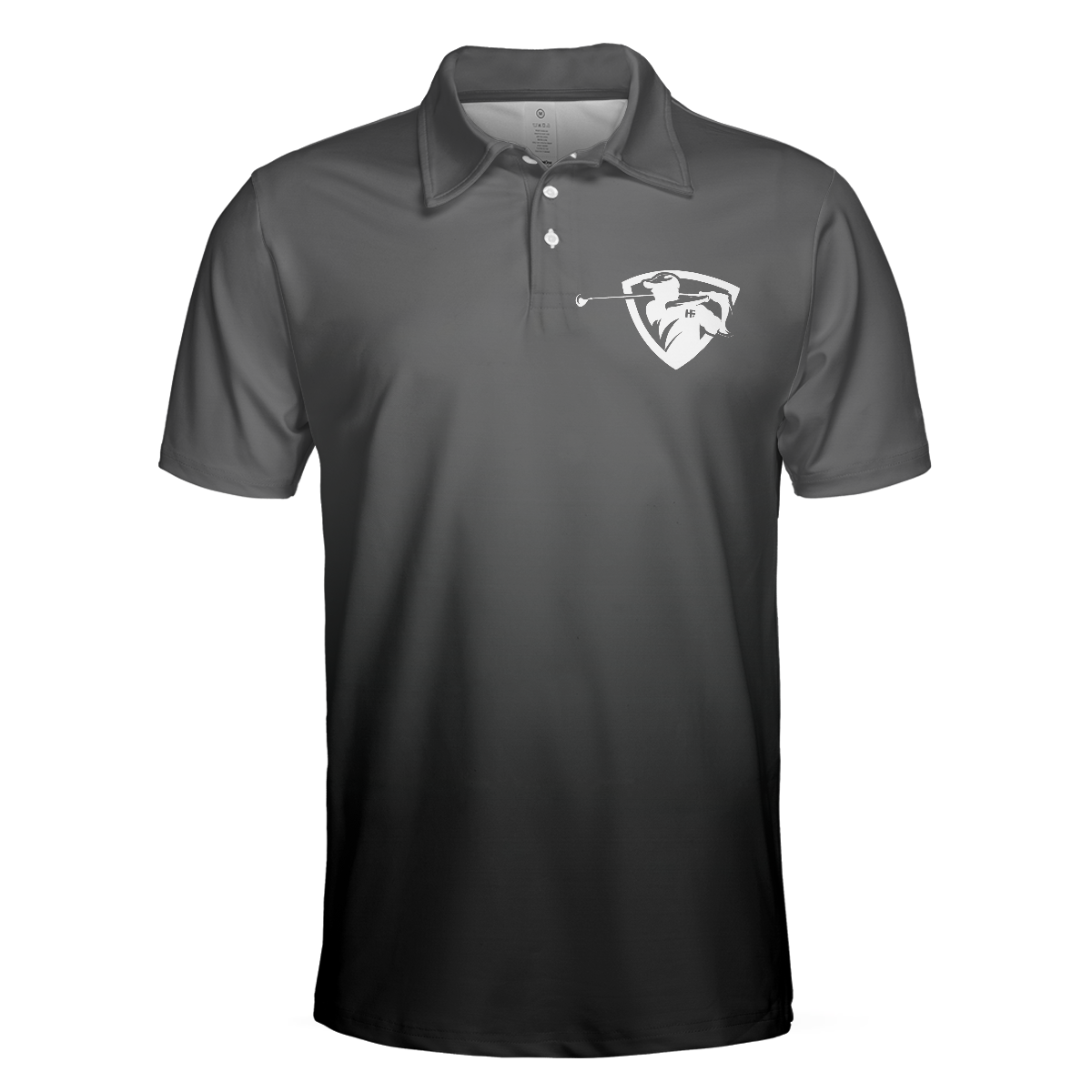 Golf Black Pimps Polo Shirt For Men, Funny White Men Golfing Polo Shirt