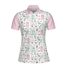 Golf Life In Pink V2 Short Sleeve Women Polo Shirt