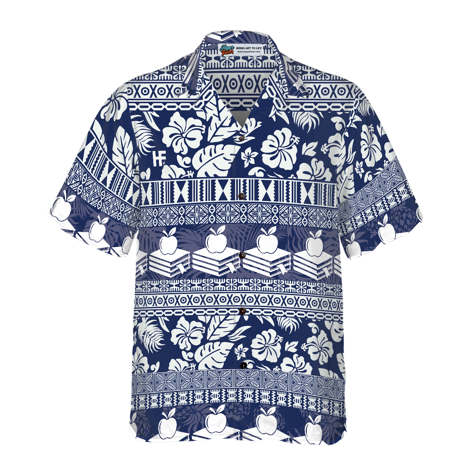 Teacher Hibiscus Leaves Pattern Teacher Hawaiian Shirt, Stylish Teacher Shirt, Best Gift For Teachers