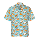 Corgis Life Shirt For Men Hawaiian Shirt