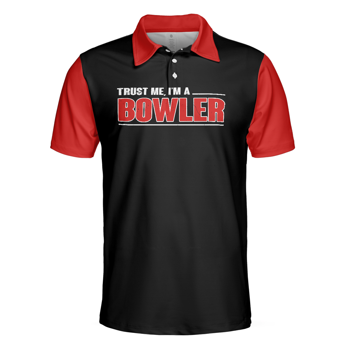 Sleep With Bowler Polo Shirt, Black And Red Bowling Short Sleeve Polo Shirt, Funny Shirt With Sayings
