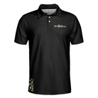 Wanted Dead & Alive Schrodinger's Cat Black Polo Shirt For Men
