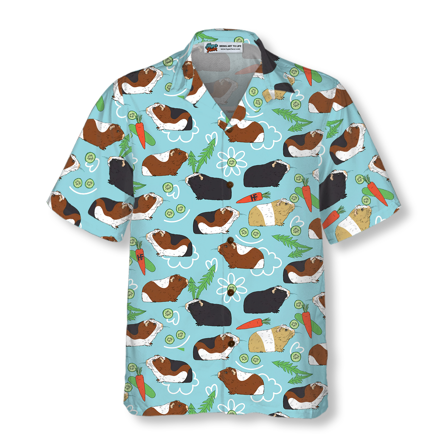 Guinea Pig Seamless Pattern V1 Hawaiian Shirt