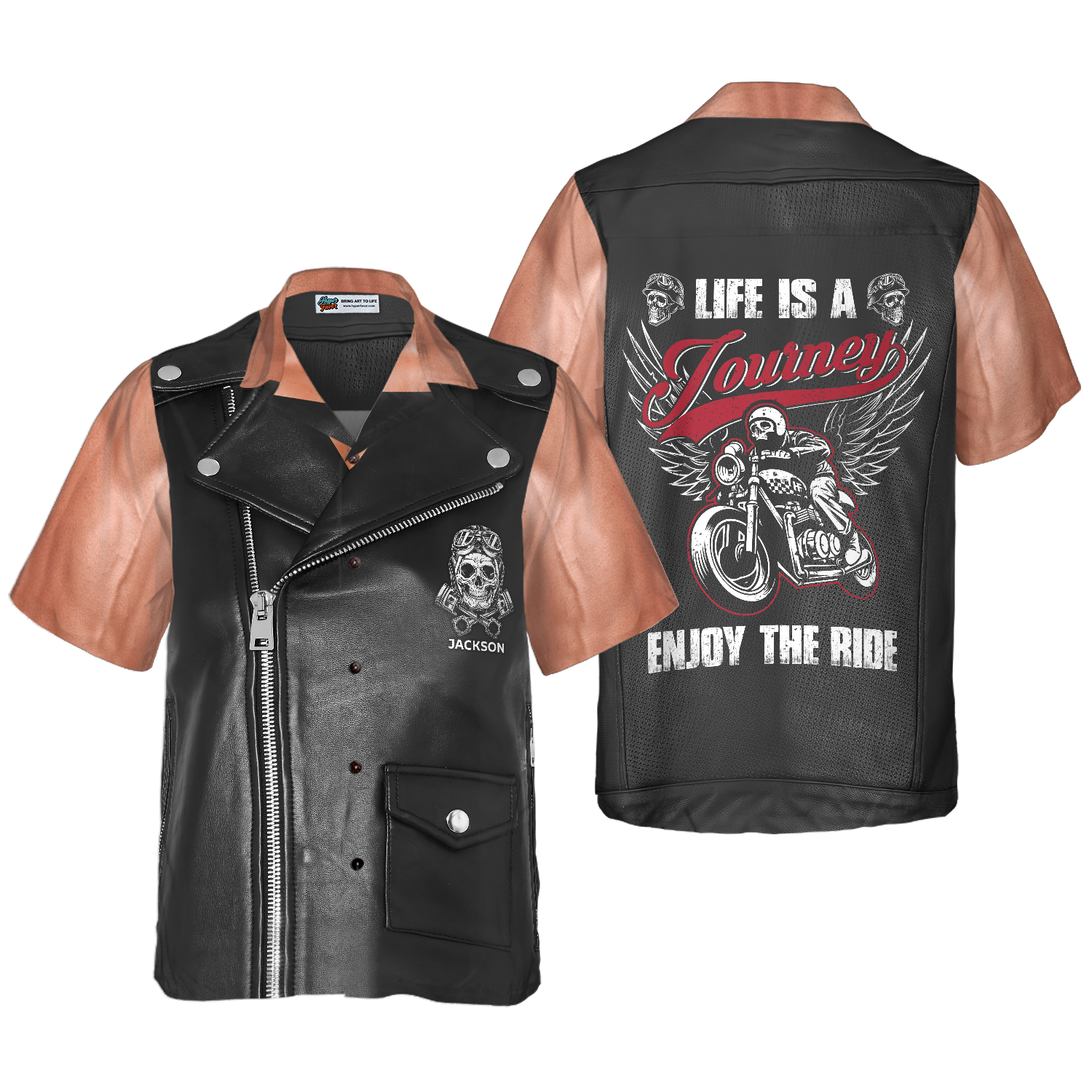 Skull Ride For Live Custom Hawaiian Shirt