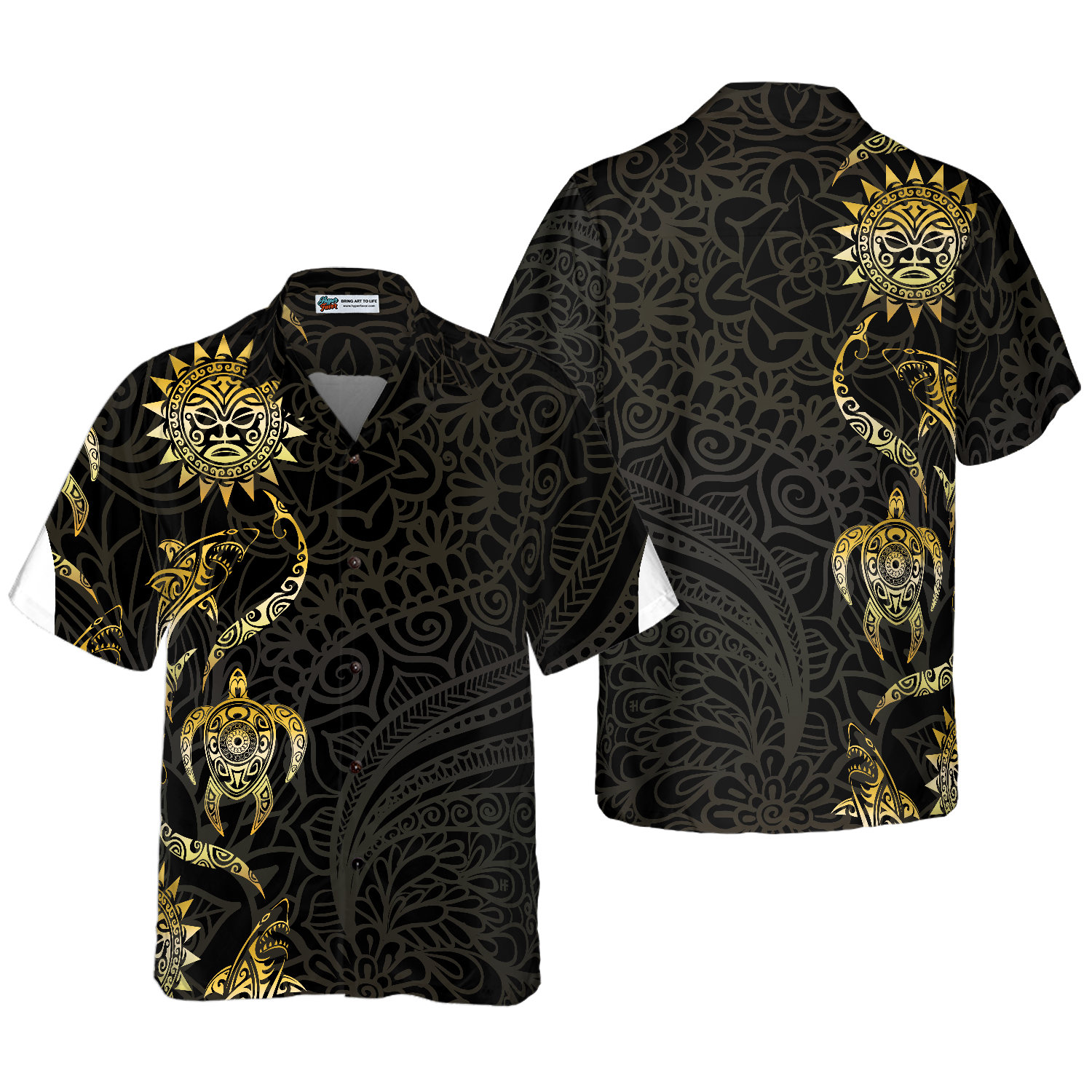 In The Ocean Polynesian Pattern Hawaiian Shirt