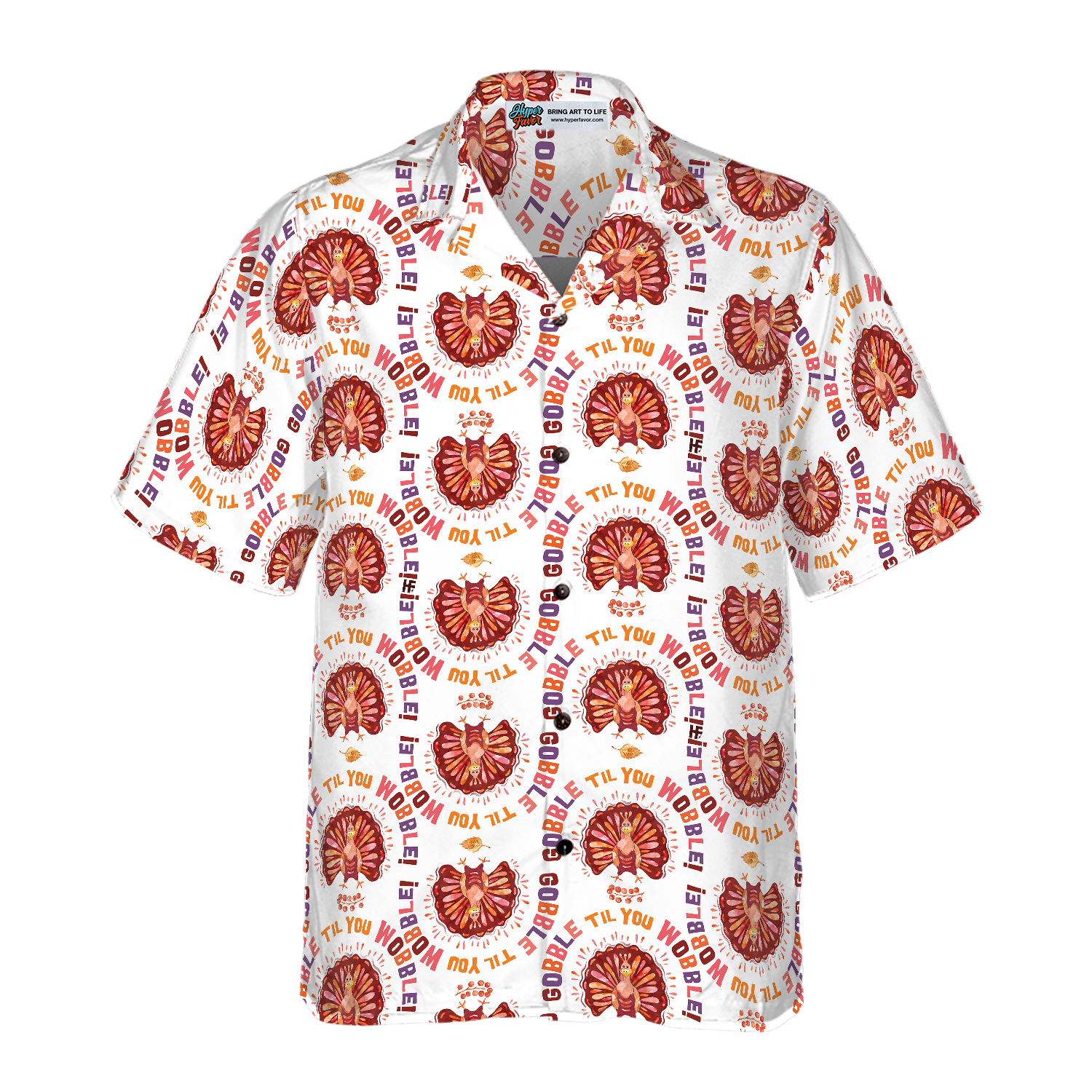 Thanksgiving Turkey Gobble Hawaiian Shirt