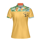 Kiss My Ace Floral Tennis Shirt For Women Short Sleeve Women Polo Shirt
