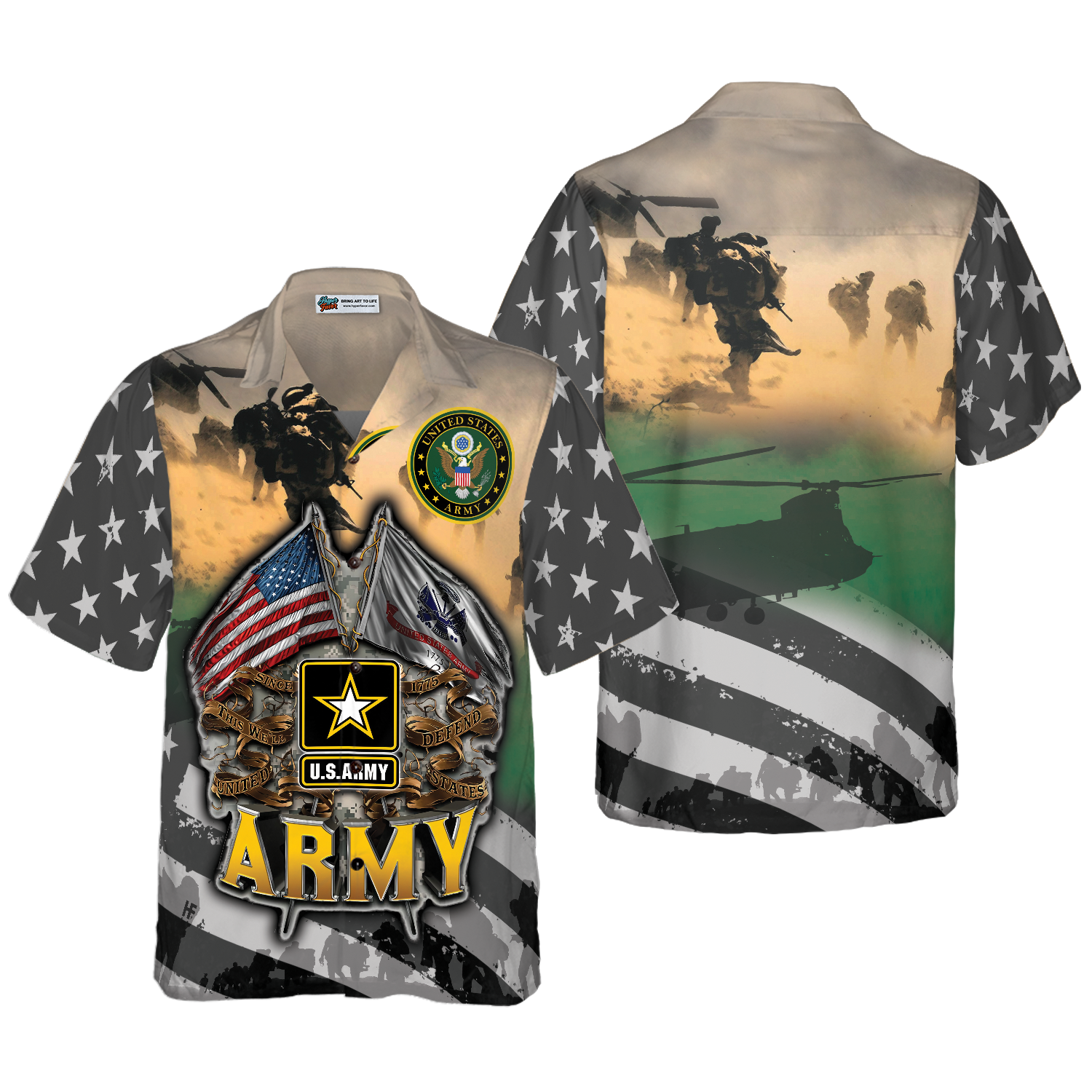 Veteran Proudly Served The US Army Hawaiian Shirt