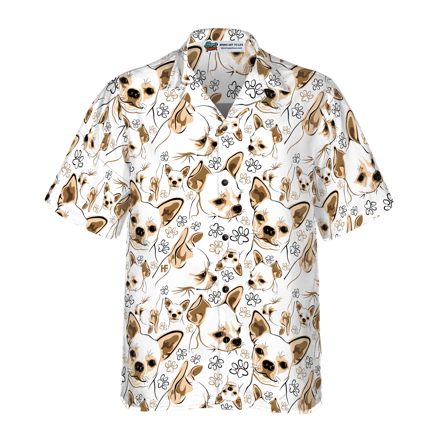 Cute Chihuahua Shirt For Men Hawaiian Shirt
