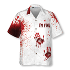 Halloween Blood Splatter Hawaiian Shirt