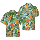 Sloth With Tropical Fruit Shirt For Men Hawaiian Shirt