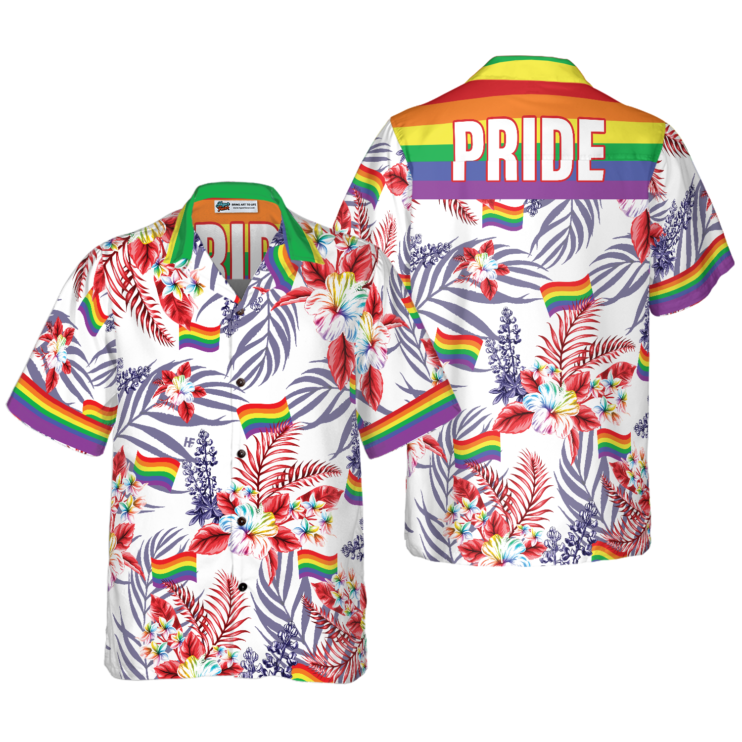 Pride LGBT Bluebonnet Hawaiian Shirt