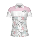 Golf Life In Pink Short Sleeve Women Polo Shirt
