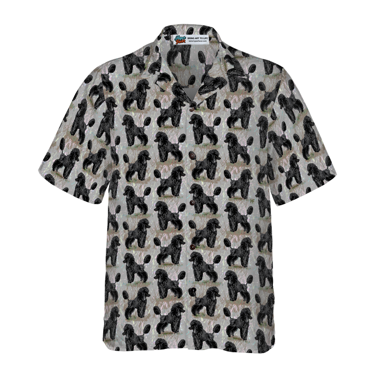Black Poodles Shirt For Men Hawaiian Shirt