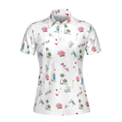 Hyperfavor Golf With Golf Equipments In Summer Vibe Short Sleeve Women Polo Shirt, Gift Idea For Female Golfers