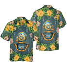 Scuba Diving Vintage Helmet Hawaiian Shirt