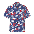 Texas Flag Tropical Seamless Pattern USA Hawaiian Shirt
