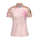 Fight Love Hope Breast Cancer Awareness Short Sleeve Women Polo Shirt