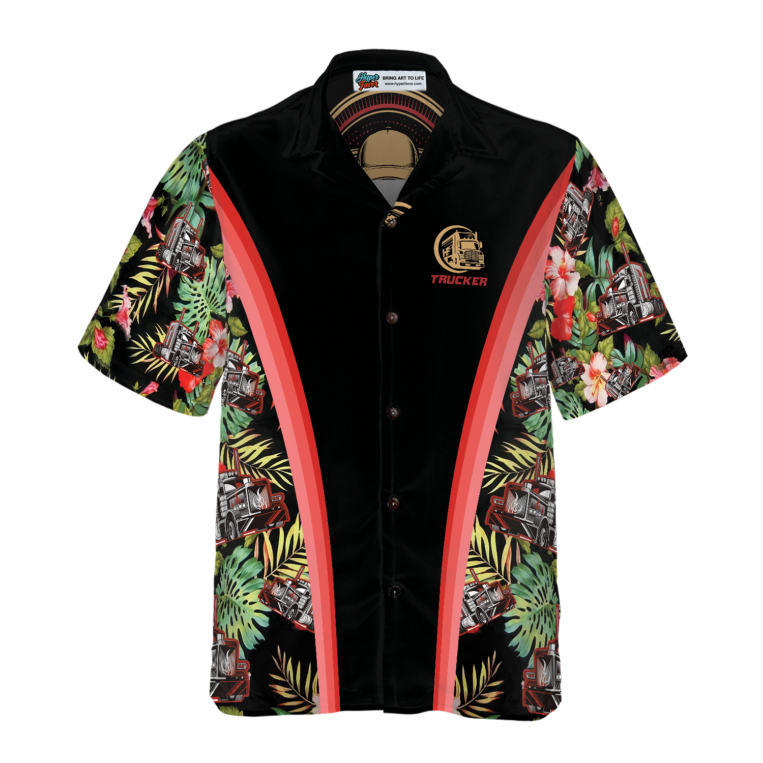 Trucker Tropical Hawaiian Shirt