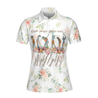 Golf Girl God Says You Are Short Sleeve Women Polo Shirt, Floral Golf Shirt For Ladies, Best Golf Gift For Women