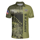 US Army Veterans Can't Change History Green Veteran Polo Shirt, Patriotic Veteran Shirt For Men