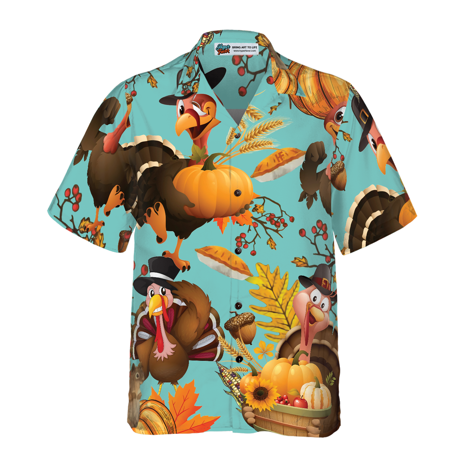 Turkey For Thanksgiving Hawaiian Shirt, Thanksgiving Gobble Shirt, Gift For Thanksgiving Day
