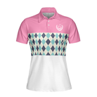 I Was Born To Be A School Nurse Short Sleeve Women Polo Shirt, Argyle Pattern Shirt For Nurses, Nurse Vibes Shirt
