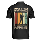 Golf Best Dad By Par Polo Shirt, Black Golf Shirt With Sayings, Best Golf Gift Idea For Dad